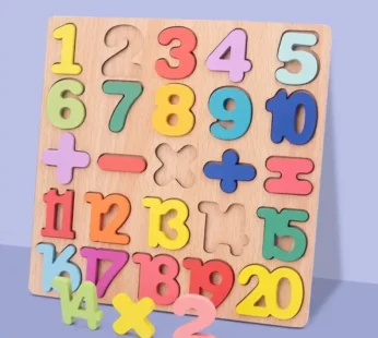 Fablue Wooden Puzzle Toddlers Toy For Kids – Numbers – Educational Learning Puzzle Toy for Kids
