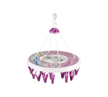 Joyo Plastics 24 Clip Cloth Hanging Hanger (Colour May Vary)