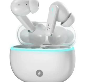 Leaf Buds X121 in Ear TWS Earbuds Ai Sound App, 30H Playtime, Quad Mic with Enc, 50Ms Low Latency, Fast Charging, 10Mm Driver, Ipx4, Bluetooth V5.4 TWS – Pure White