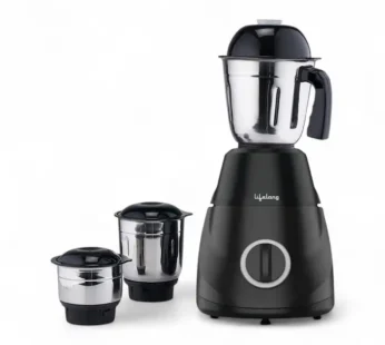 Lifelong LLMG300 Power Pro LX Mixer Grinder, 500-Watt, with 3 Jars (Liquidizing, Grinding and Chutney Jar) Stainless Steel blades,(Black)