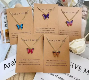 YouBella Jewellery 5 Pcs Stylish Butterfly Jewellery Necklace Set for Women & Girls (YBNK – 50616)