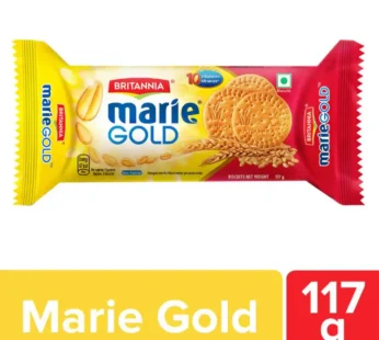 Britannia Marie Gold Biscuits Plain | Trans Fat-free Share.svg Net Qty: 1 pack (117 g)