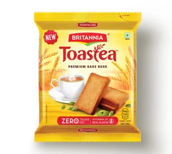 Britannia Toastea Premium Bake Rusk With Real Elaichi Share.svg Net Qty: 1 pack (183 g)